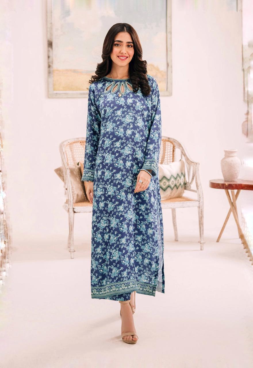 LAWN PRINTED EMBROIDERY DRESS 3 PIECE UNSTITCHED