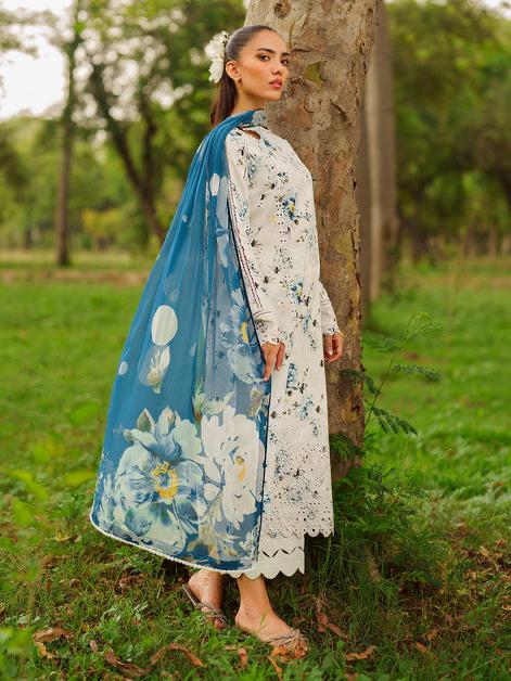 ASIFA NABEEL LAWN PRINTED EMBROIDERY DRESS 3 PIECE UNSTITCHED