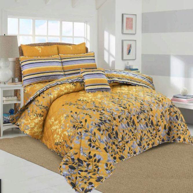 7 PCs Quilted Comforter Set CS-017