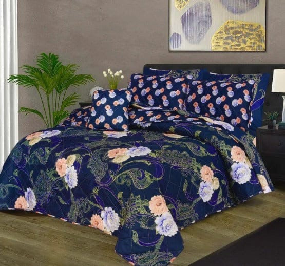 7 PCs Quilted Comforter Set CS-006