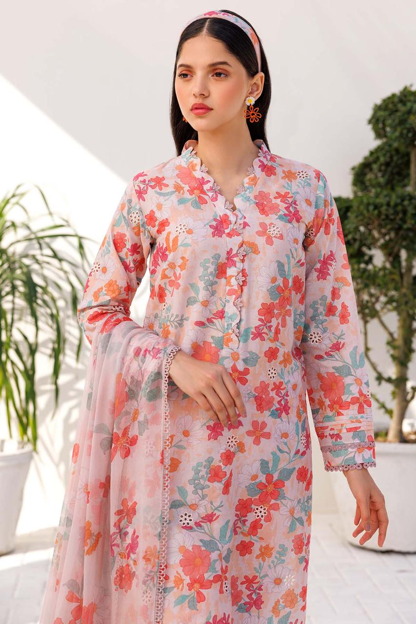 FARASHA LAWN PRINTED EMBROIDERY DRESS 3 PIECE UNSTITCHED