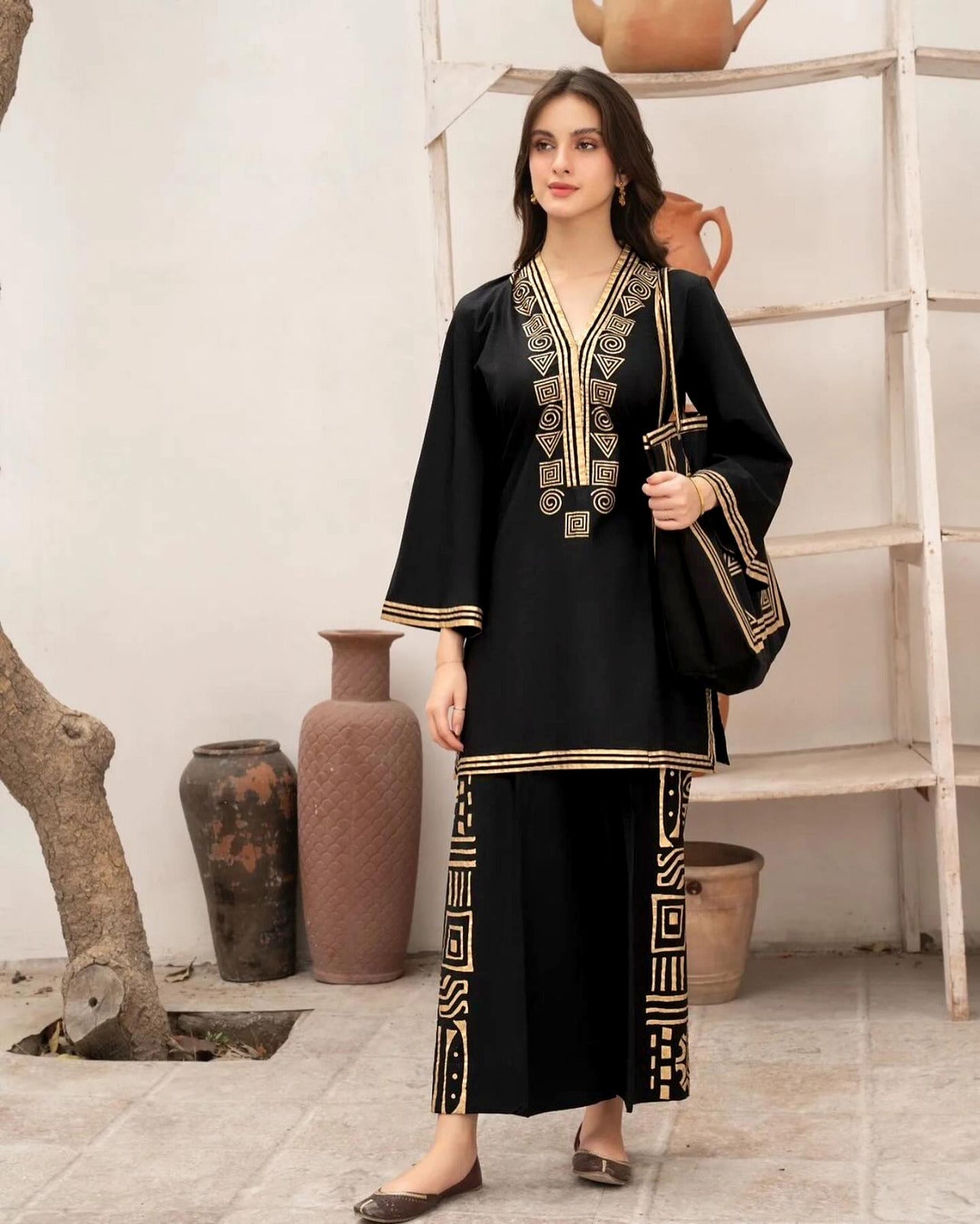 Rang E Gull 2pc  Embroided Fancy in Winter Collection-SB-001