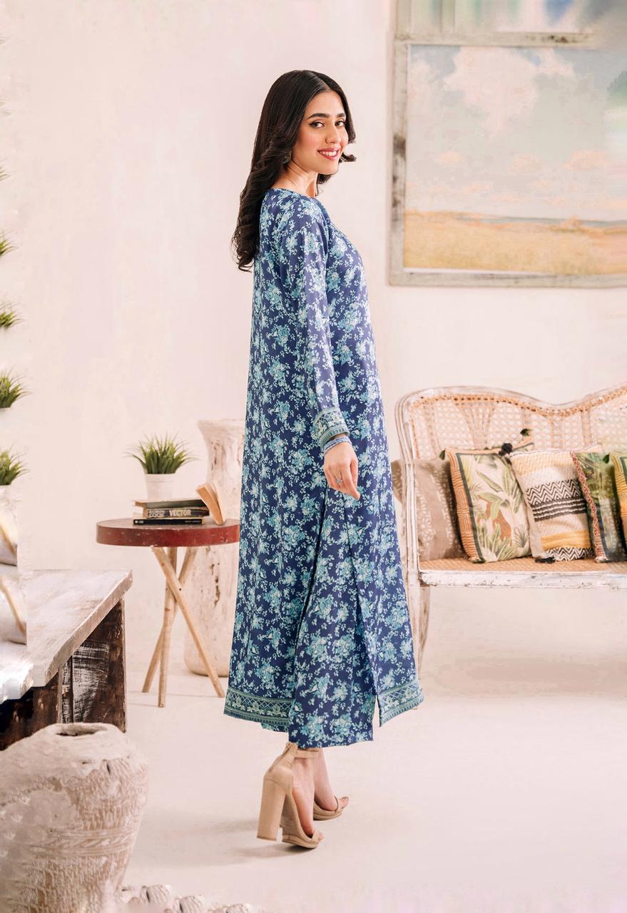 LAWN PRINTED EMBROIDERY DRESS 3 PIECE UNSTITCHED