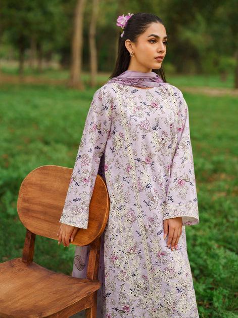 ASIFA NABEEL LAWN PRINTED EMBROIDERY DRESS 3 PIECE UNSTITCHED