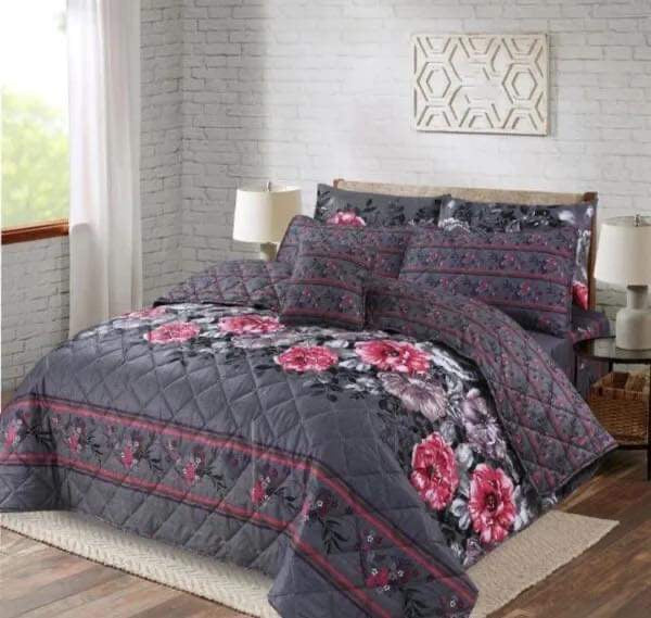 7 PCs Quilted Comforter Set CS-003