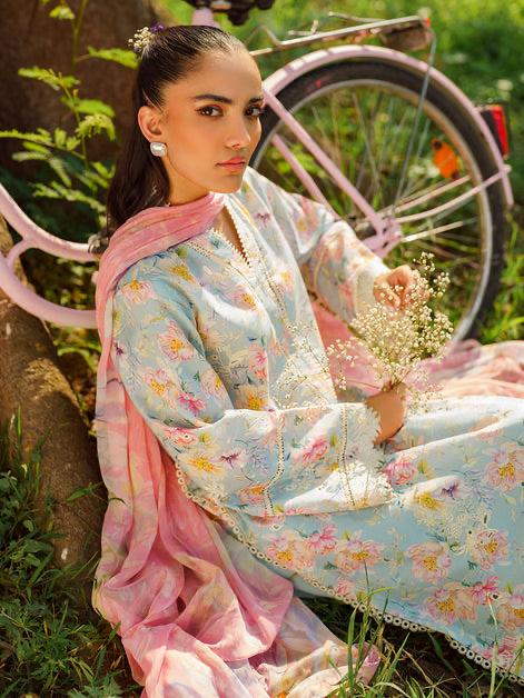 ASIFA NABEEL LAWN PRINTED EMBROIDERY DRESS 3 PIECE UNSTITCHED