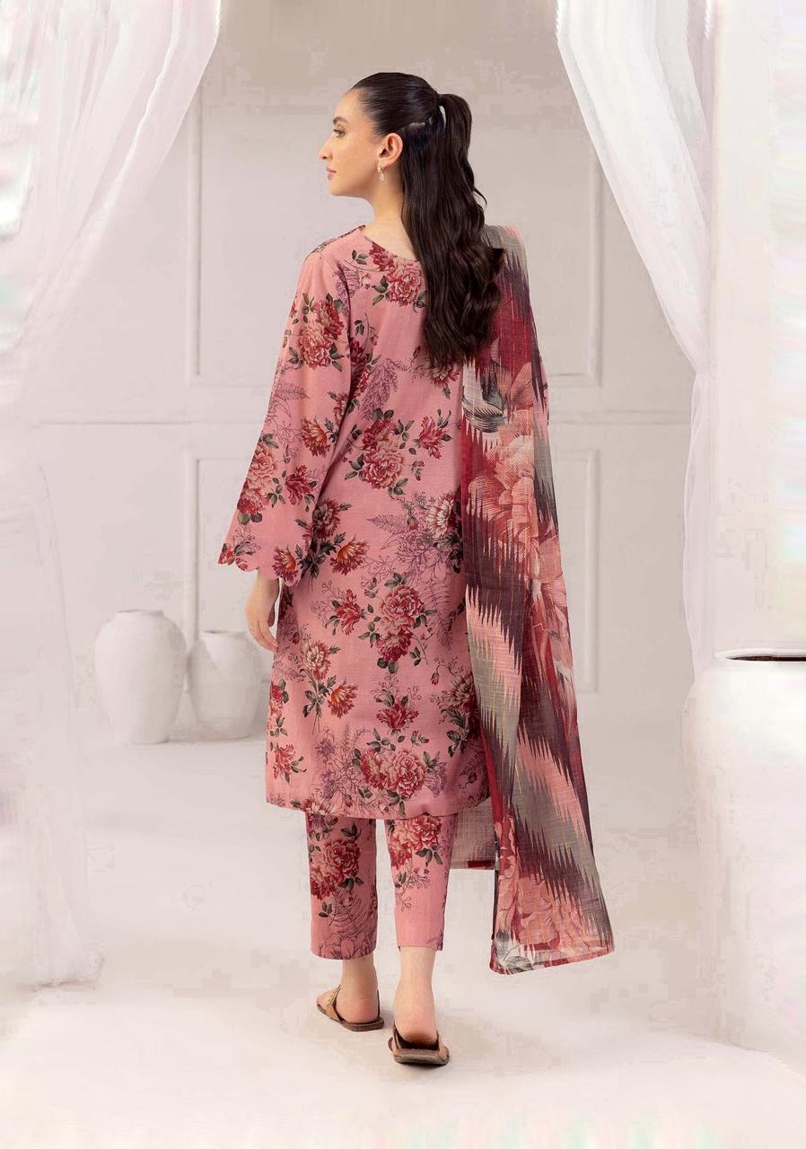 ASIFA NABEEL LAWN PRINTED EMBROIDERY DRESS 3 PIECE UNSTITCHED